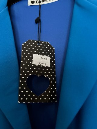 Vestido azul Carher talla XS, nuevo con etiqueta