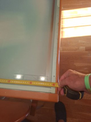 Mesa de comedor extensible madera y cristal