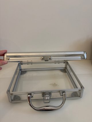 Caja Maquillaje Transparente con Asa