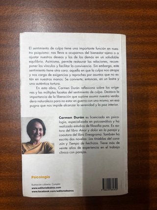 Libro El sentimiento de culpa - Carmen Durán (Edit