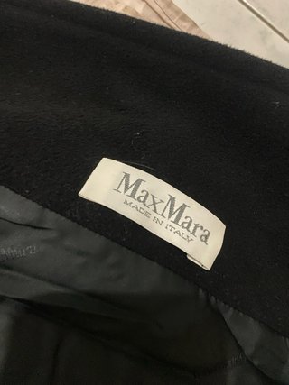 Max Mara cappotto lana nero taglia M/L