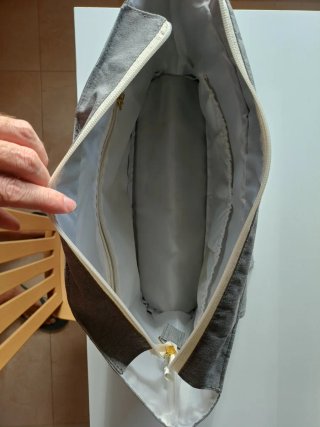 Bolso para carrito color gris