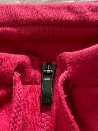 Sudadera Adidas rosa con cremallera
