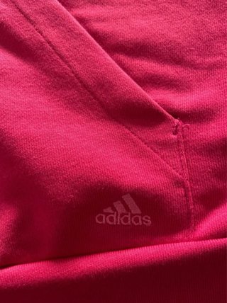 Sudadera Adidas rosa con cremallera