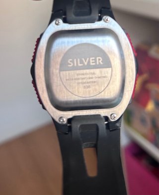 Reloj Silver niño negro y rojo
