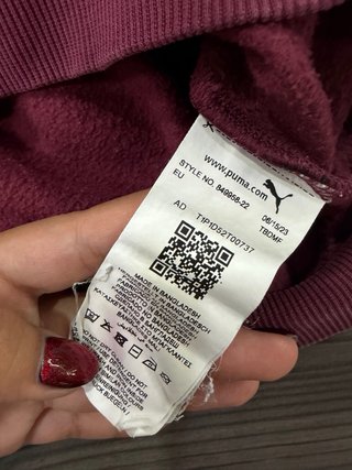 Sudadera Puma Rosa mujer L