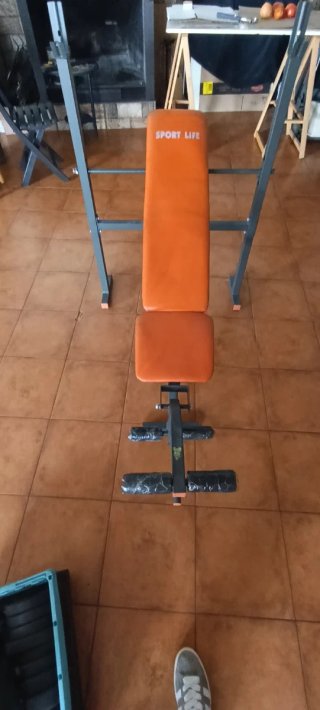 Banco de pesas Sport Life + 30 mancuernas kg