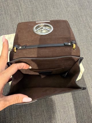 Bolso Fendi Negro y Plateado