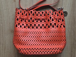 Bolso DKNY Naranja Piel Calada