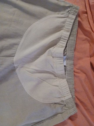 Pantalón premamá beige algodón Talla XL
