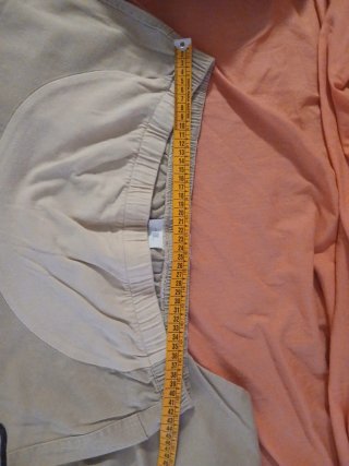 Pantalón premamá beige algodón Talla XL