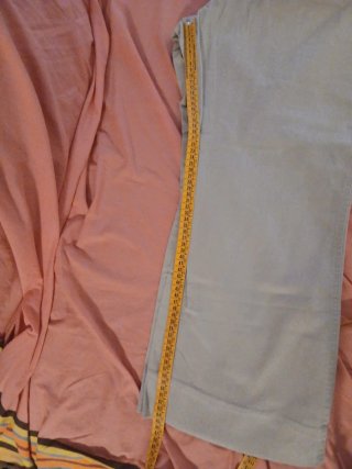 Pantalón premamá beige algodón Talla XL