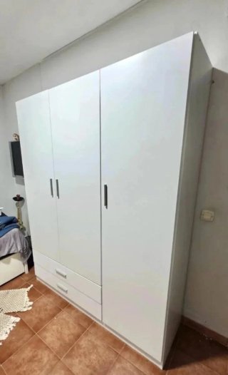 Armario blanco 4 puertas