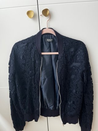 Chaqueta bomber encaje XTSY azul marino