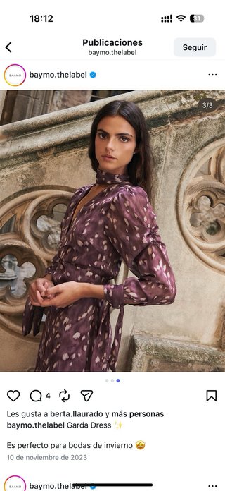 Vestido Baymo Garda S/36/8