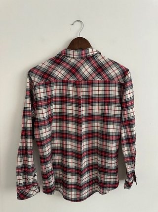 Camisa cuadros Mango Talla M Algodón Manga Larga