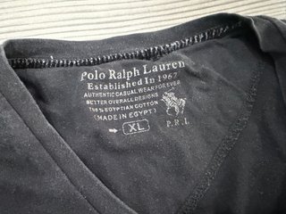 Camiseta Polo Ralph Lauren V-Neck Negra