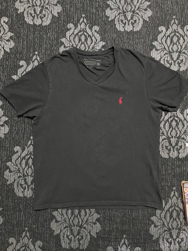 Camiseta Polo Ralph Lauren V-Neck Negra