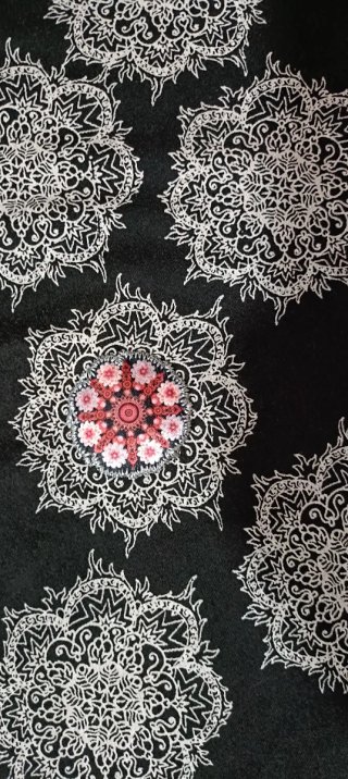 Vestido Desigual Negro y Rojo