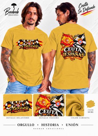 Camiseta OCRE Ceuta Se Defiende