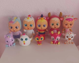 Bebes llorones con su mascota/pets cry babies