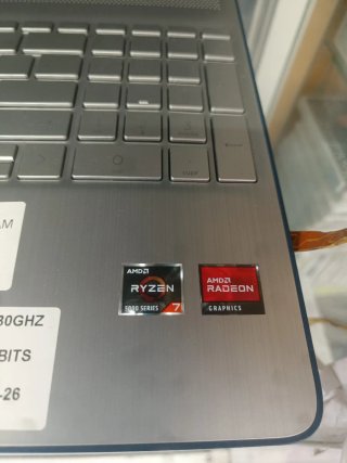 Portátil HP Gris y Azul