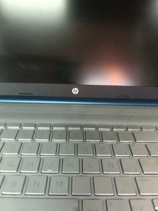 Portátil HP Gris y Azul