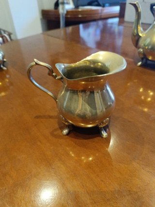 Juego de té vintage alpaca