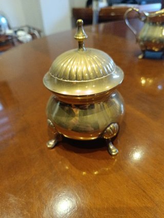 Juego de té vintage alpaca