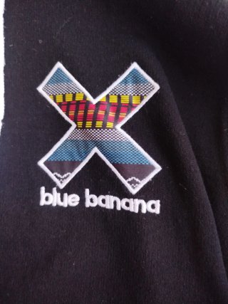 Sudadera Negra Blue Banana