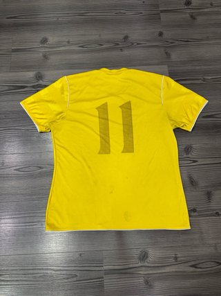 Camiseta Adidas Rayas Amarilla Talla L
