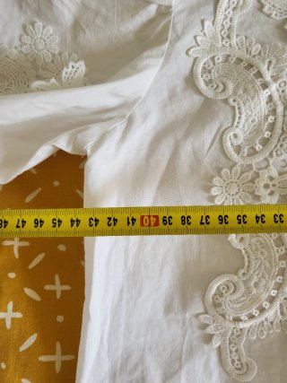 Blusa Vintage Encaje Blanco