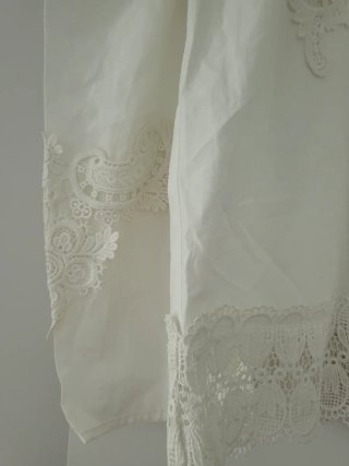 Blusa Vintage Encaje Blanco