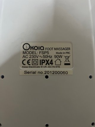 Bañera pies eléctrico Okela
