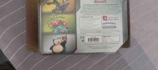 Lata Pokémon Eevee y Snorlax GX Español