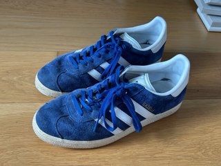 Zapatillas Adidas Gazelle Talla 42 Azul/Blanco