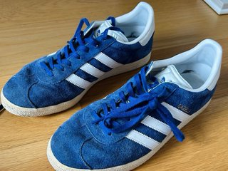 Zapatillas Adidas Gazelle Talla 42 Azul/Blanco