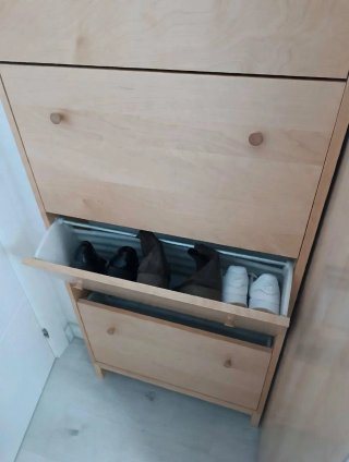 Zapatero IKEA 4 cajones abedul