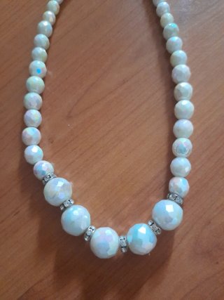 Conjunto Collar y Pulsera Perlas