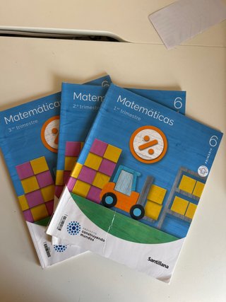 Libros Matematicas 6º primaria Santillana