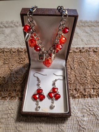 Conjunto de Joyas Rojas