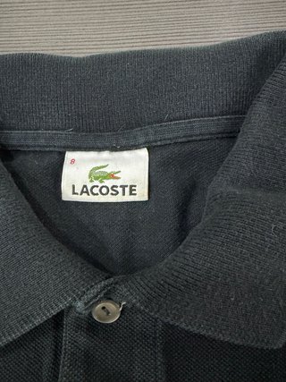 Polo Lacoste Negro Talla XXL