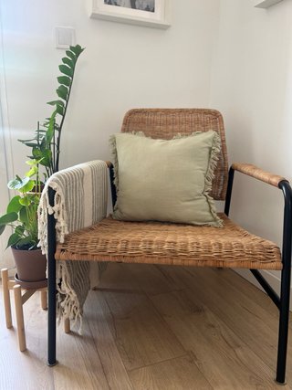 Sillón Ratán Natural IKEA Negro