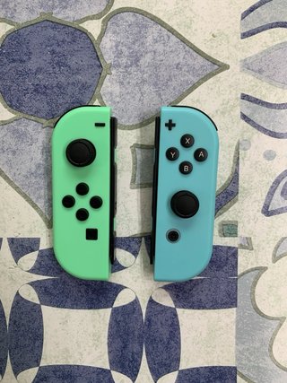 Coppia di Joycons Nintendo Switch Verde Azzurro