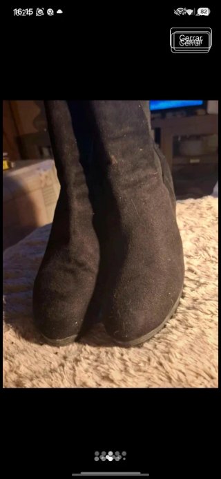 Botines Bibi Lou 39, ante(autentico piel)de tacón.