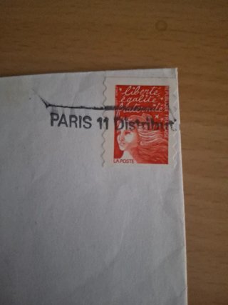 Sello Liberté, Égalité, Fraternité