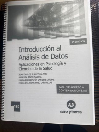 Introduccion  al analisis de datos uned