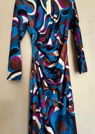 Vestido midi Vedtifo estampado