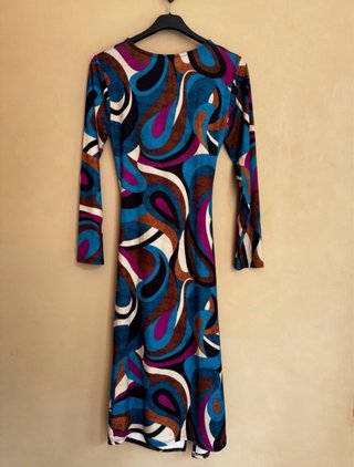 Vestido midi Vedtifo estampado