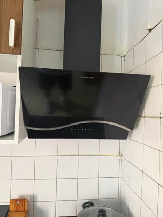 Campana extractora cocina negra SCHNEIDER